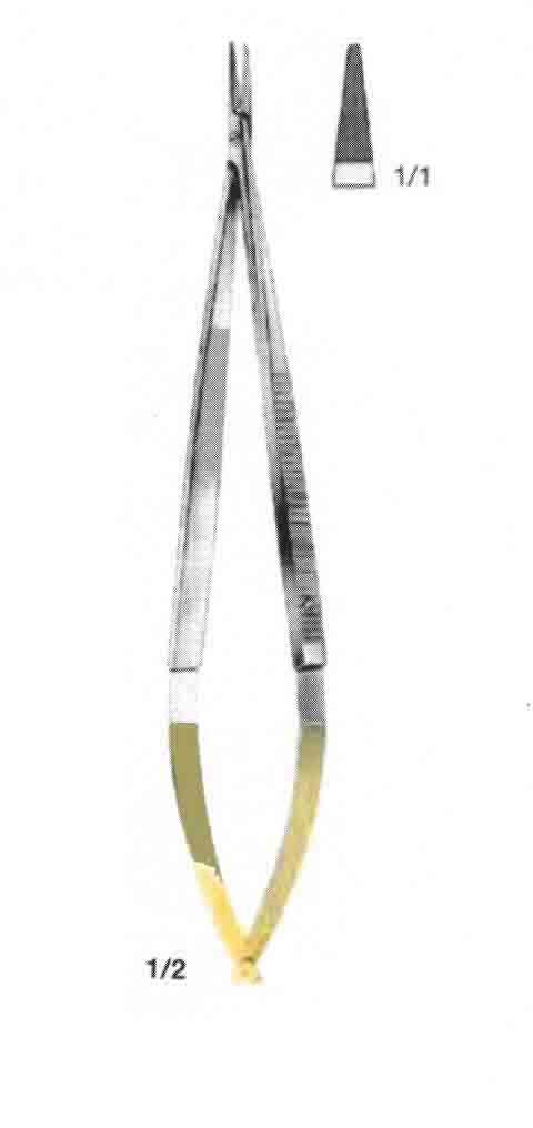 CASTROVIEJO MİKRO ALTIN SAPLI PORTEKÜ 14,5CM